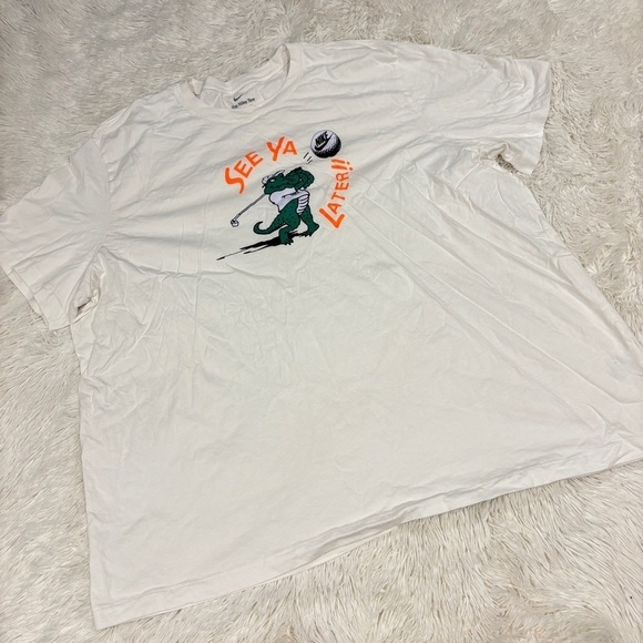 Nike Men's Golf White Crew Neck Short Sleeve T-Shirt “See Ya Later”  Size 4XL - Picture 5 of 14